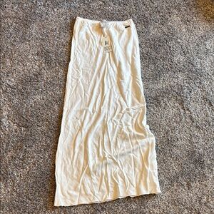 Urban Outfitters Cream Pencil Maxi Skirt